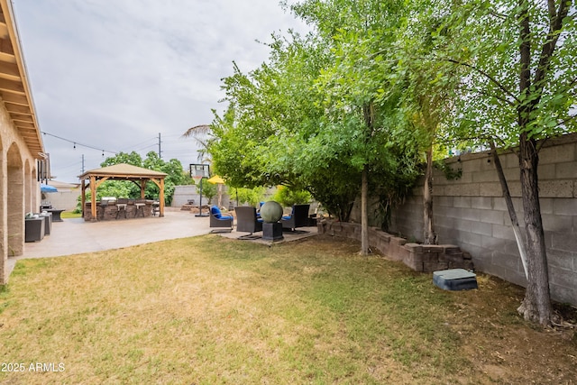 10601 N 36th St, Phoenix, AZ 85028 - view of yard featuring a gazebo and a patio