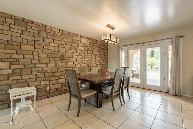 10601 N 36th St, Phoenix, AZ 85028 - dining room featuring french doors and light tile patterned flooring
