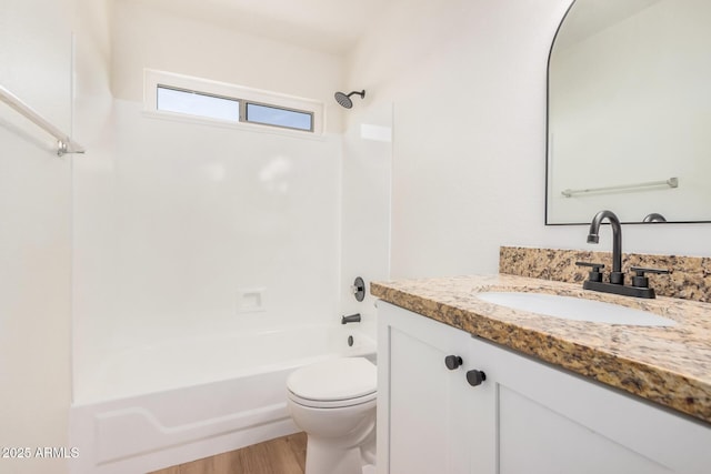 15440 S 38th St, Phoenix, AZ 85044 - full bath with vanity,  shower combination, toilet, and wood finished floors