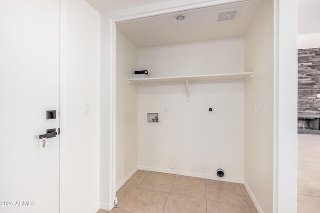 15440 S 38th St, Phoenix, AZ 85044 - washroom with hookup for a gas dryer, electric dryer hookup, tile patterned flooring, washer hookup, and baseboards