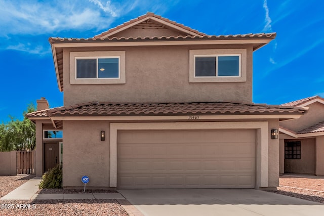 15440 S 38th St, Phoenix, AZ 85044 - view of front of house with a garage, concrete driveway, and stucco siding