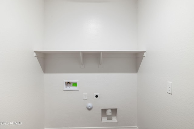 25235 N 183rd Dr, Wittmann, AZ 85361 - clothes washing area featuring hookup for a gas dryer, washer hookup, and hookup for an electric dryer