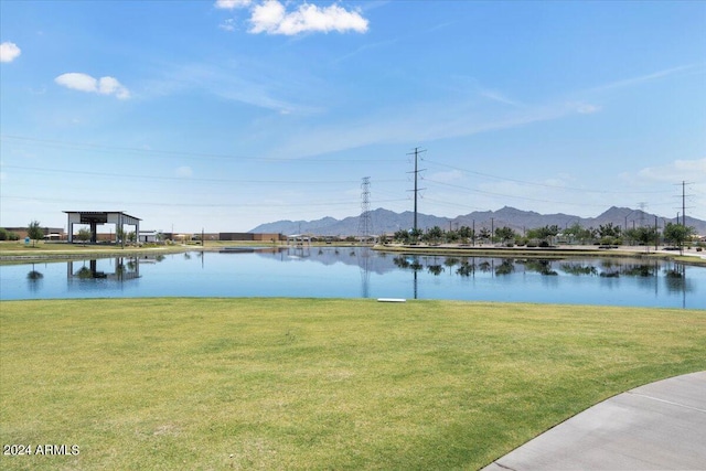 property view of water with a mountain view