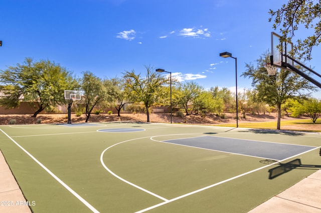 view of basketball court