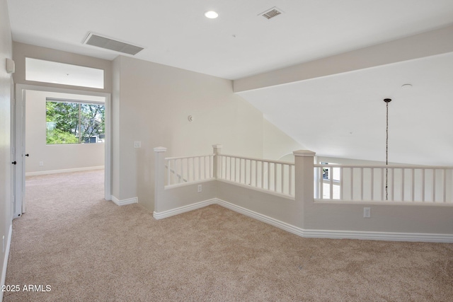 7758 E Nestling Way, Scottsdale, AZ 85255 - spare room featuring carpet, baseboards, and recessed lighting