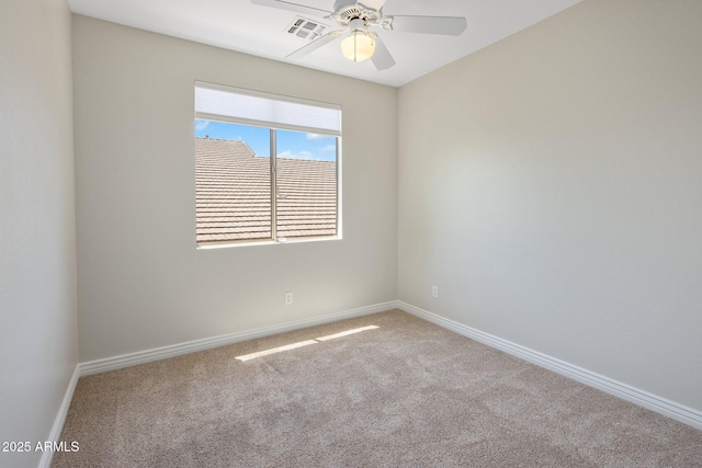 7758 E Nestling Way, Scottsdale, AZ 85255 - carpeted spare room featuring a ceiling fan and baseboards