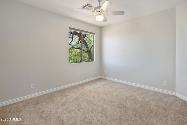 7758 E Nestling Way, Scottsdale, AZ 85255 - empty room featuring carpet, baseboards, and ceiling fan