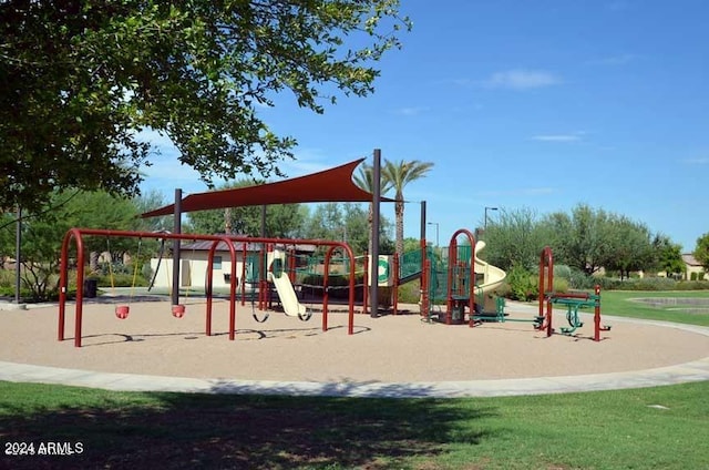 view of play area