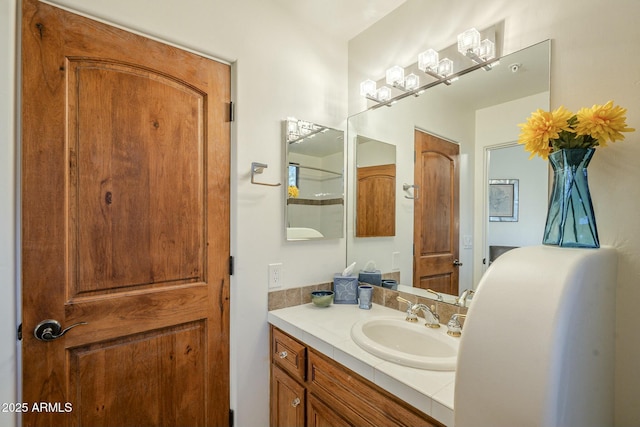 bathroom featuring vanity