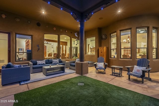 view of patio / terrace featuring an outdoor hangout area