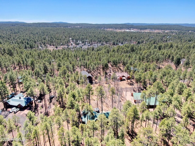 669 W Monarch Cir, Lakeside, AZ 85929 - aerial view featuring a wooded view