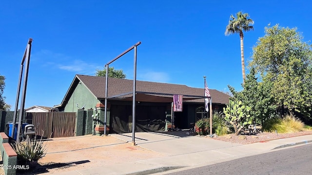 view of front of home