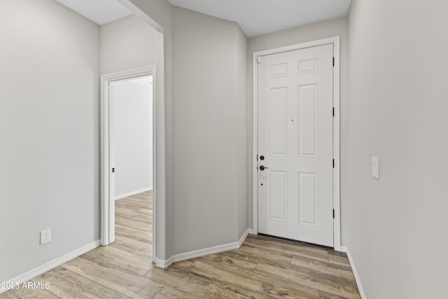 interior space featuring light hardwood / wood-style flooring
