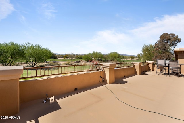 29806 N 43rd Pl, Cave Creek, AZ 85331 - view of patio / terrace featuring a mountain view and outdoor dining area