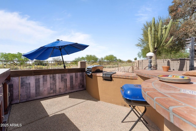 29806 N 43rd Pl, Cave Creek, AZ 85331 - view of patio / terrace featuring exterior kitchen and a grill