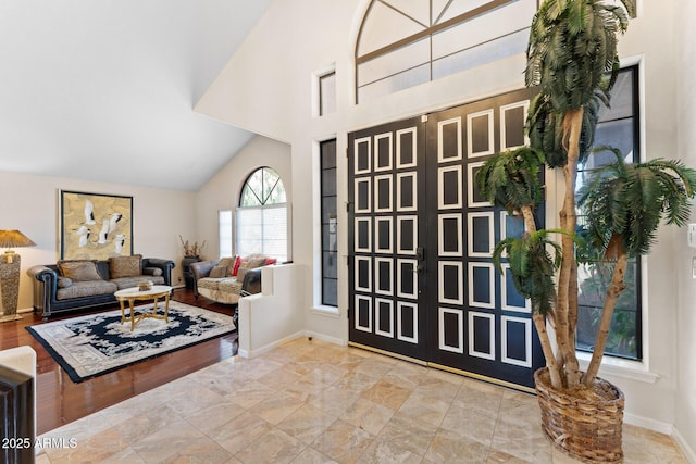 29806 N 43rd Pl, Cave Creek, AZ 85331 - entrance foyer featuring baseboards and high vaulted ceiling