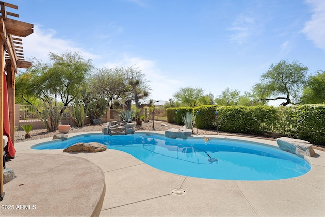 29806 N 43rd Pl, Cave Creek, AZ 85331 - view of pool featuring a patio area, a fenced backyard, and a fenced in pool