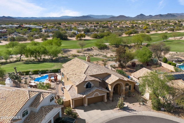 29806 N 43rd Pl, Cave Creek, AZ 85331 - aerial view with golf course view, a mountain view, and a residential view
