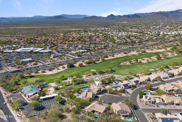 29806 N 43rd Pl, Cave Creek, AZ 85331 - aerial view with a mountain view, view of golf course, and a residential view