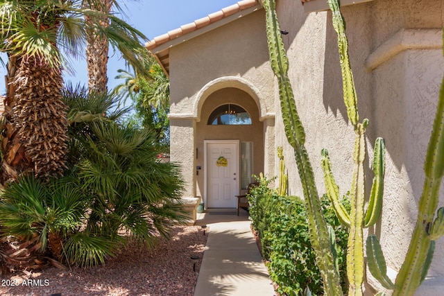 3222 E Cortez St, Phoenix, AZ 85028 - doorway to property with stucco siding