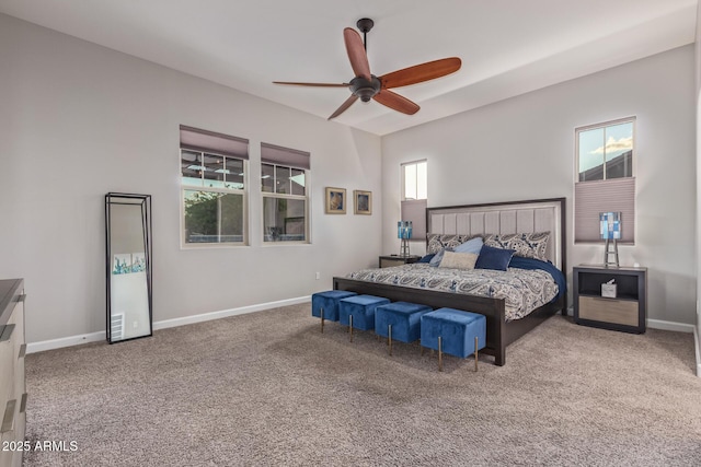 4876 N 207th Ln, Buckeye, AZ 85396 - bedroom with carpet flooring, baseboards, and ceiling fan