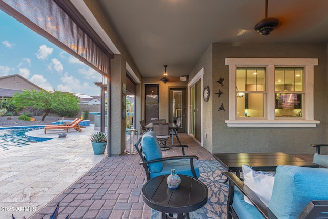 4876 N 207th Ln, Buckeye, AZ 85396 - view of patio / terrace with fence