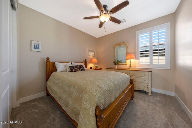 21194 W Hillcrest Blvd, Buckeye, AZ 85396 - bedroom featuring carpet, baseboards, and a ceiling fan