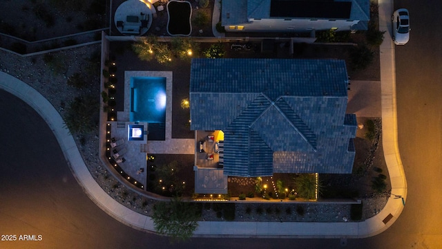 21194 W Hillcrest Blvd, Buckeye, AZ 85396 - view of aerial view at twilight