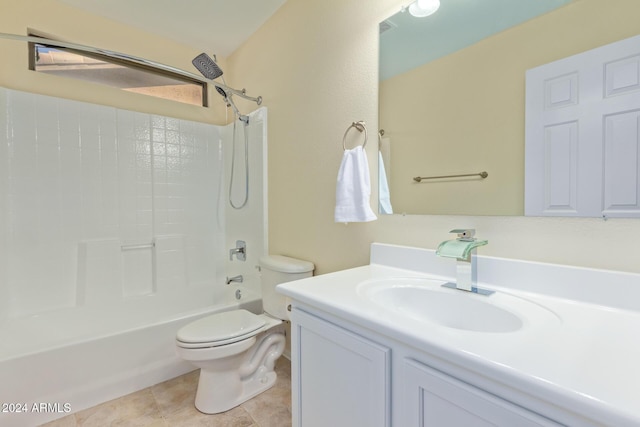 6321 S Teresa Dr, Chandler, AZ 85249 - bathroom featuring vanity, toilet, and shower / tub combination