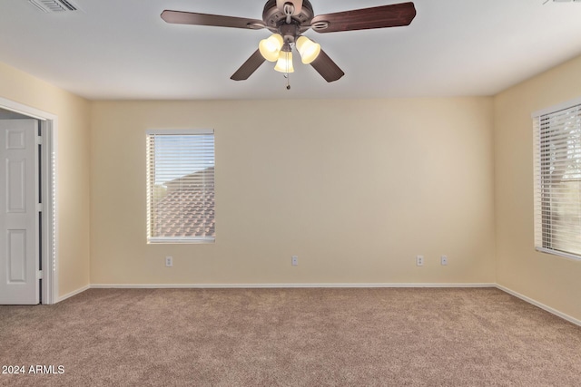 6321 S Teresa Dr, Chandler, AZ 85249 - empty room with carpet floors, baseboards, and ceiling fan