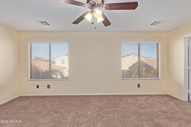 6321 S Teresa Dr, Chandler, AZ 85249 - carpeted empty room featuring baseboards and a ceiling fan