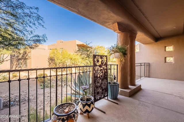 view of balcony