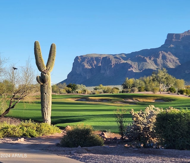 2744 S First Water Ln, Gold Canyon, AZ 85118 - surrounding community featuring view of golf course, a mountain view, and a yard