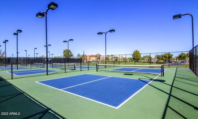 view of tennis court