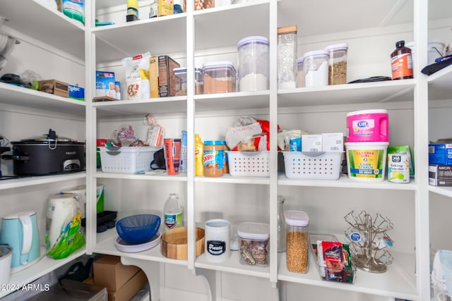 view of pantry