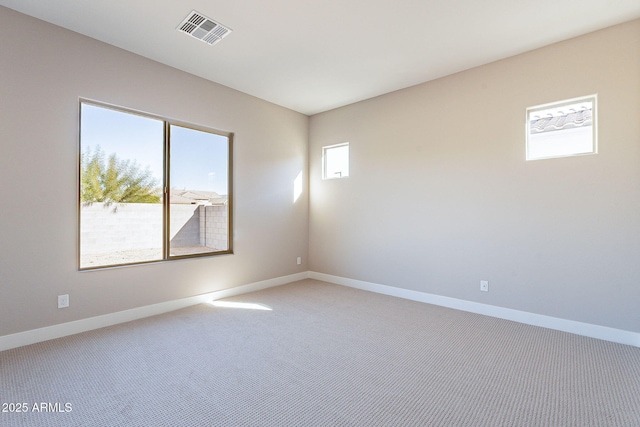 empty room with carpet floors