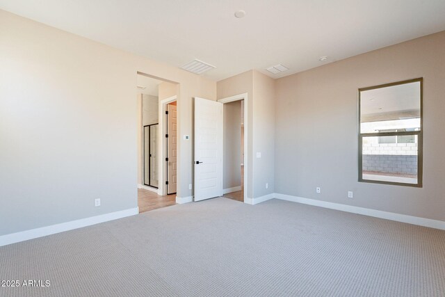 view of carpeted empty room