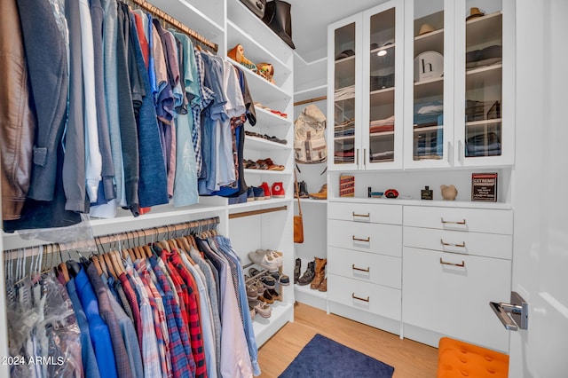 5151 N 13th Pl Unit 4, Phoenix, AZ 85014 - walk in closet featuring light wood-type flooring