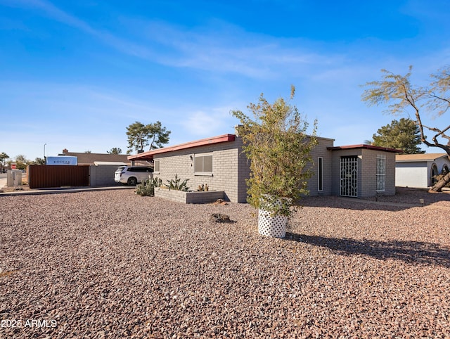 view of rear view of property