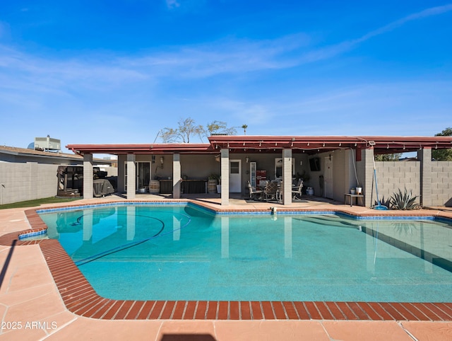 view of pool with a patio area