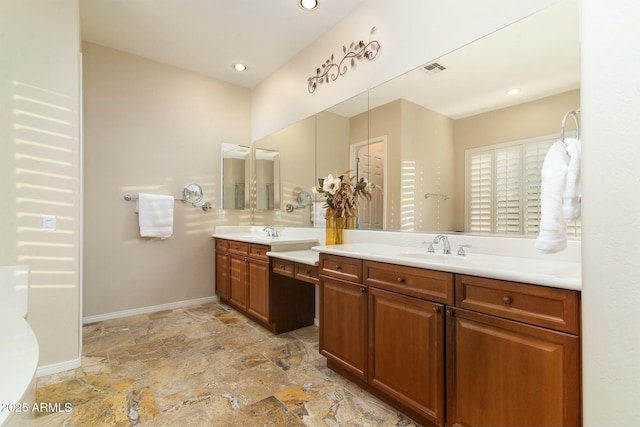 bathroom with vanity