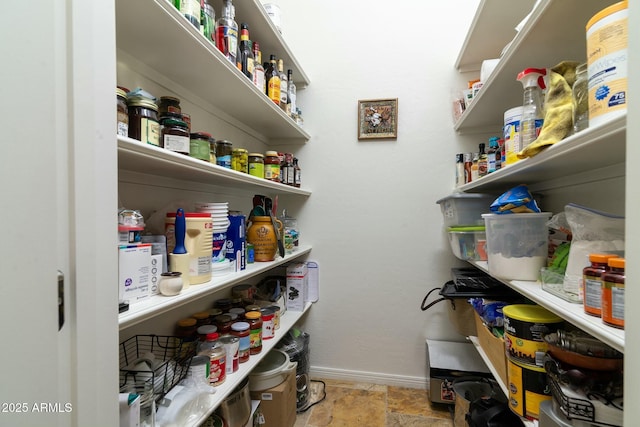 view of pantry