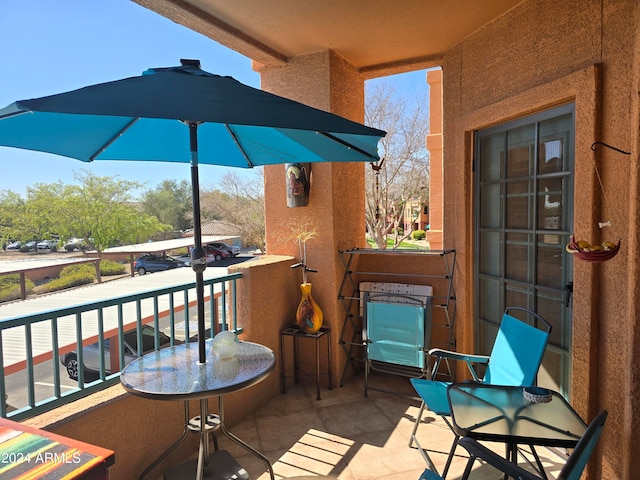 view of balcony