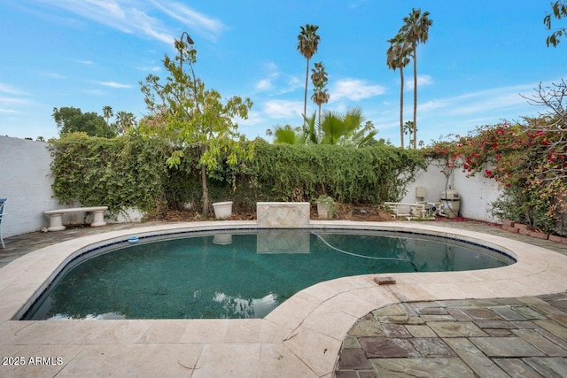 view of pool with a fenced in pool and a fenced backyard