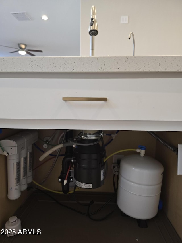 room details with visible vents and recessed lighting