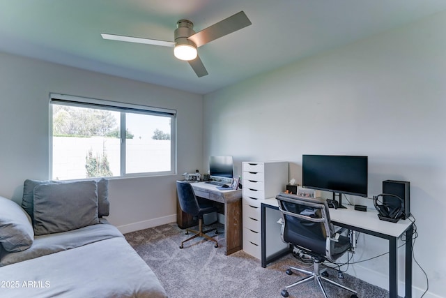 7524 N Via Del Elemental, Scottsdale, AZ 85258 - carpeted office with ceiling fan and baseboards