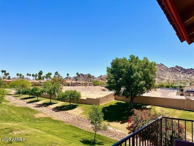 10229 N 12th Ct Unit 1, Phoenix, AZ 85020 - view of yard featuring a mountain view and a balcony