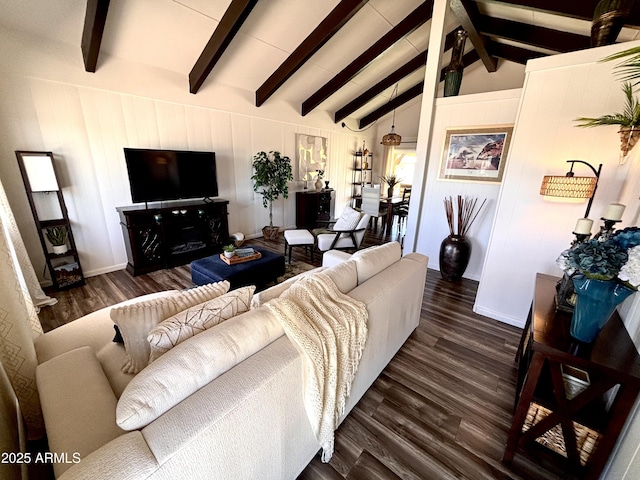 251 W 8th St, Ajo, AZ 85321 - living area featuring dark wood finished floors and baseboards