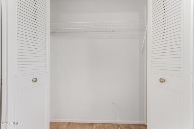 view of closet