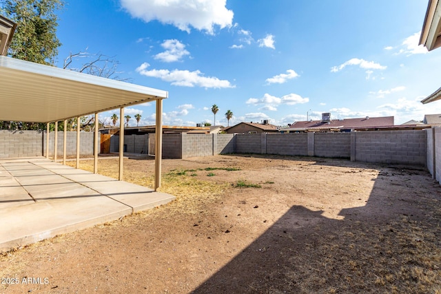 view of yard featuring a patio